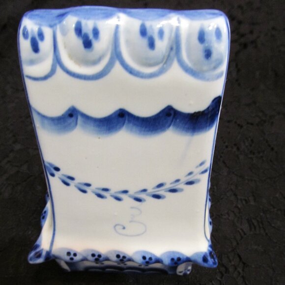 Gzhel porcelain House lidded trinket box blue white Made in Russia Гжель Unused - Picture 9 of 14